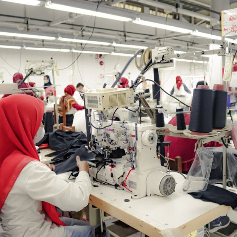 Manufacturing Strategy Session 2 a busy line in an apparel factory