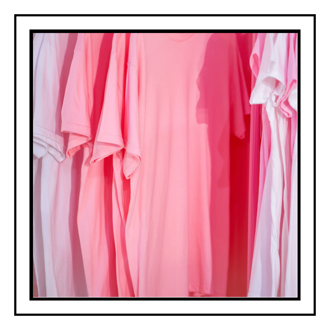 Custom Dyed Pink T-shirts