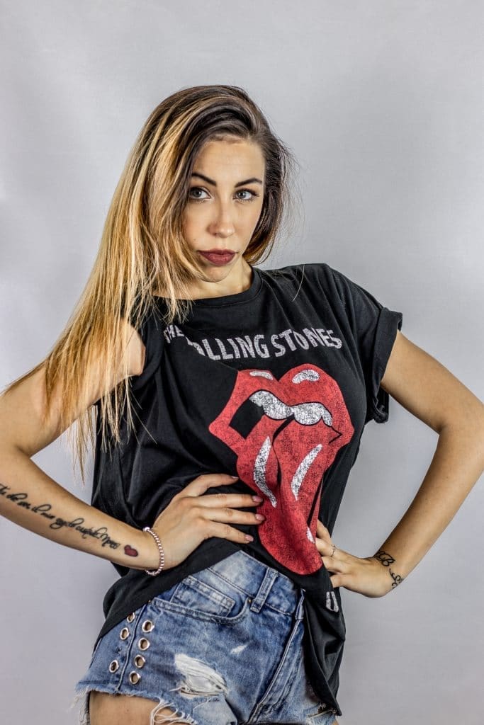 One of the most iconic tshirt designs of all time, the Rolling Stones logo shirt