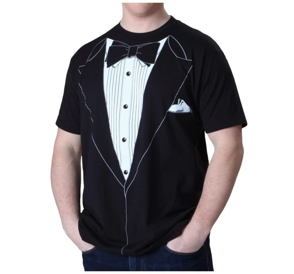 The always-suave tuxedo tshirt design